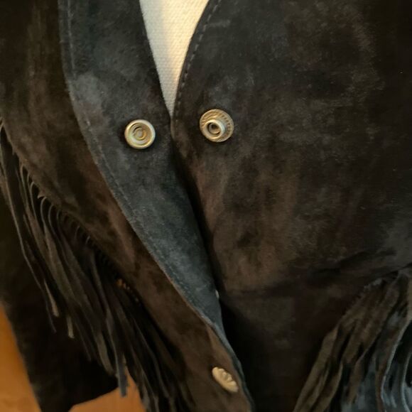 VINTAGE Cripple Creek leather fringe jacket - Picture 7 of 13